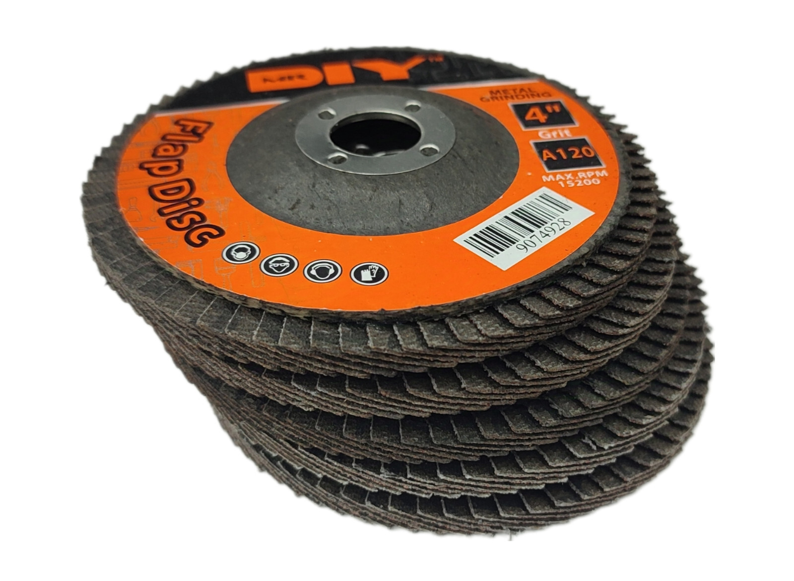 5x Flap Disc 4.0” Metal Grinding Sanding Wheel Grit A120 Max RPM 15200 Free Ship