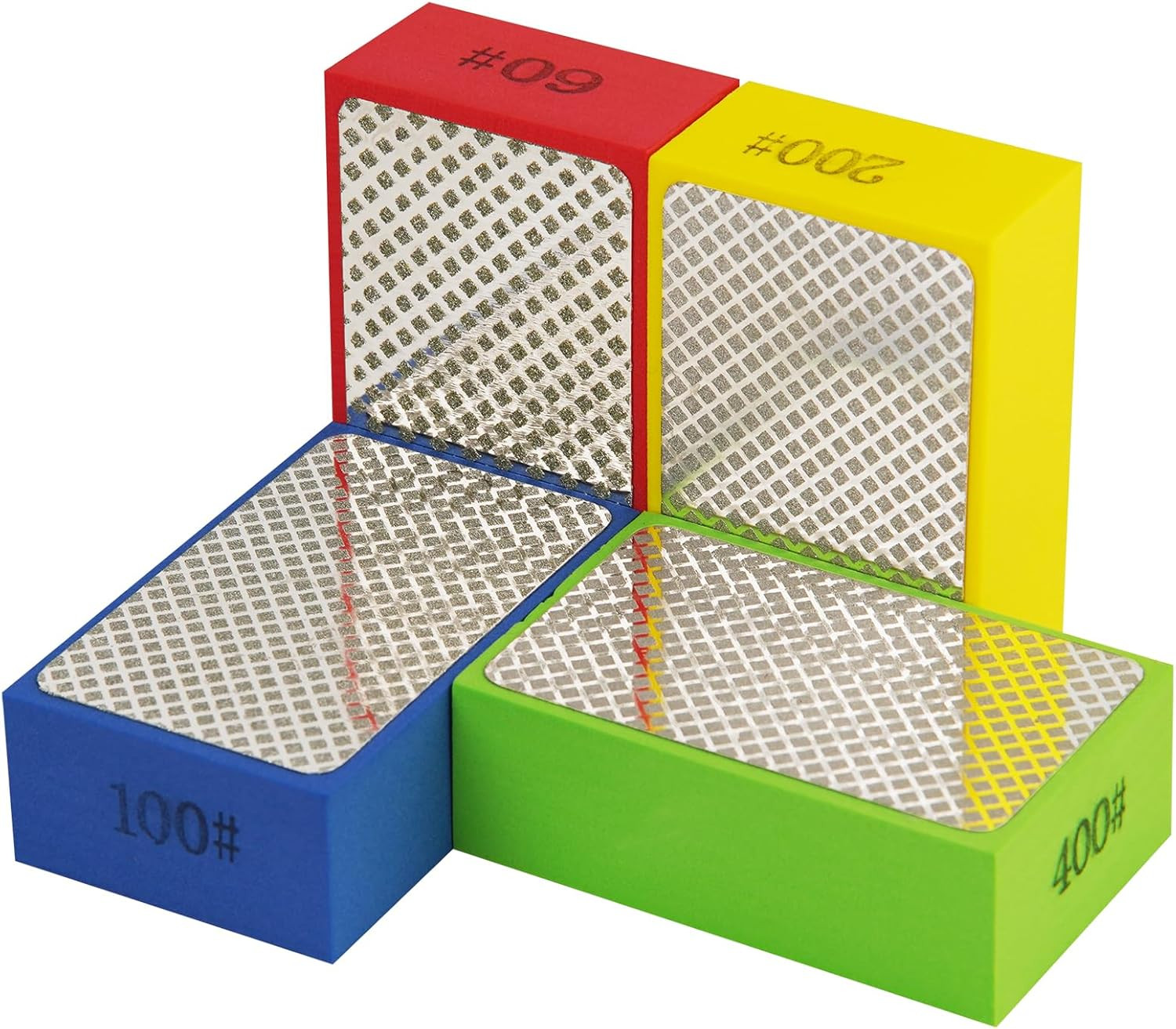 Bloques de lijado de diamante y almohadillas de pulido – Cuttte 4 piezas