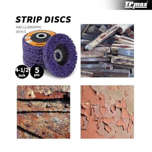 4-1/2″ x 7/8″ Strip Disc 5Pk Rust & Paint Removal for Angle Grinder