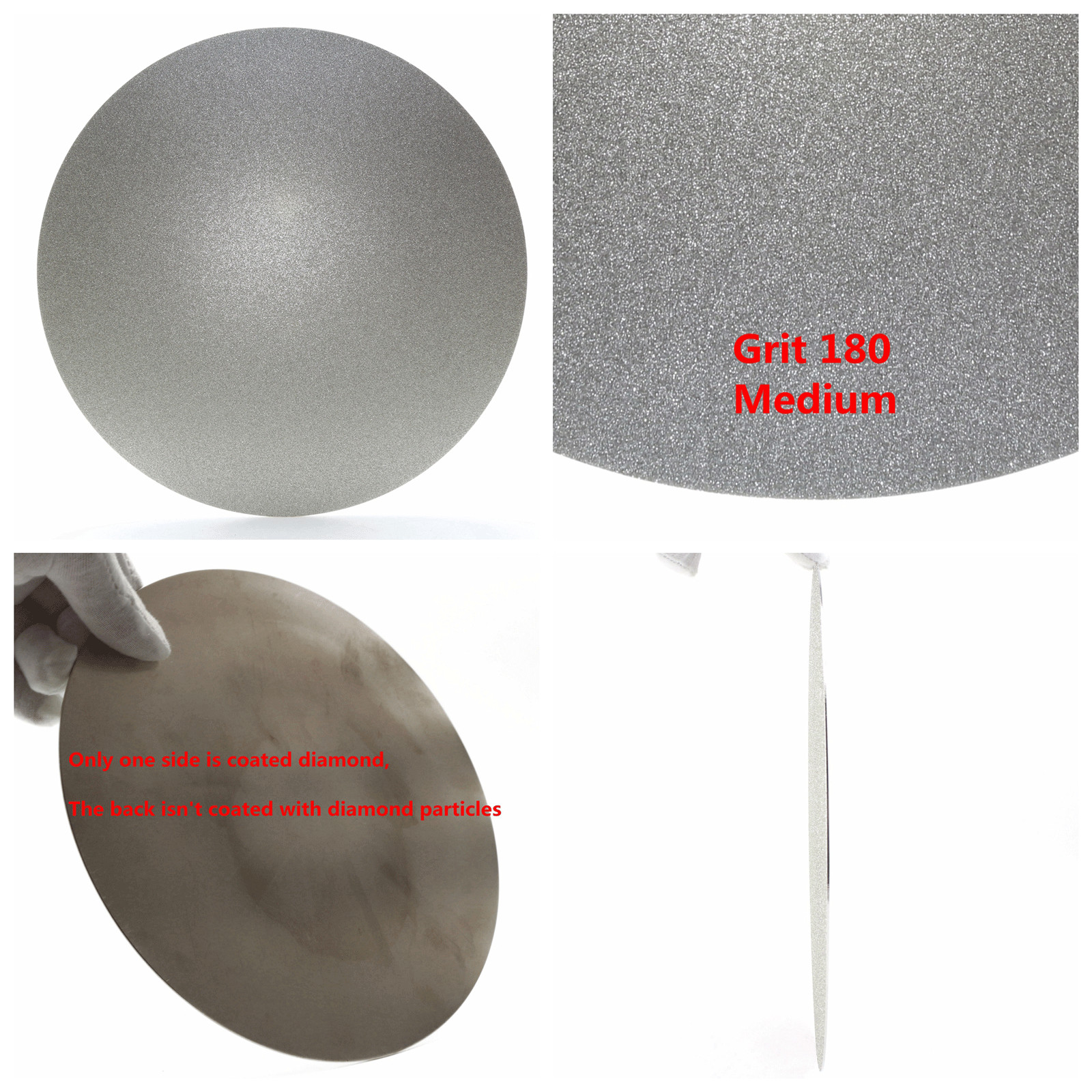 8″ Diamond Grinding Disc Grinder Wheel No Hole Polishing Flat Lap for Jewel Rock