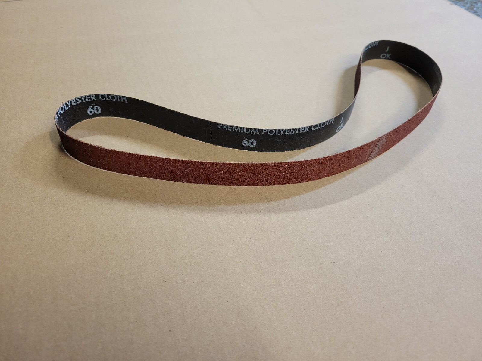 1 x 42 Aluminium Oxide Resin Cloth Sanding Belt 60 Grit MADE IN USA, Each