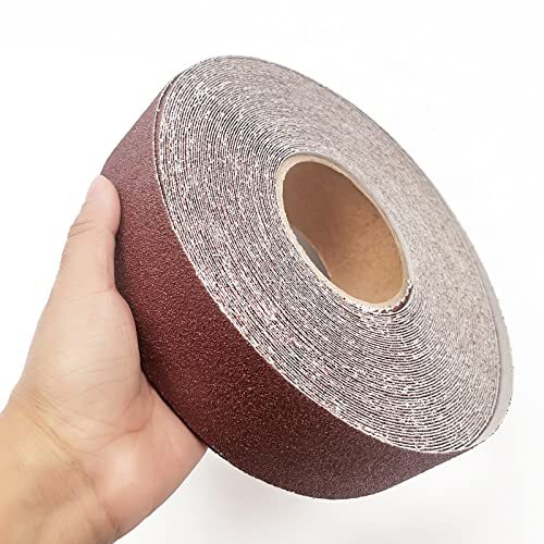 60 Grit Sandpaper Roll 2 Inch x78.7 Feet Continuous Abrasive Sand Paper Ready…