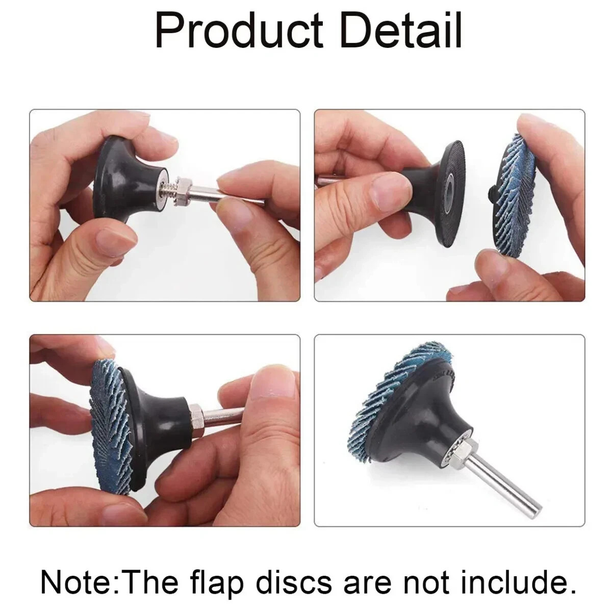 2PCS 2 inch Sanding Disc Holder Mandrel 1/4″ Shank Roll Lock Rotary Pad Holder