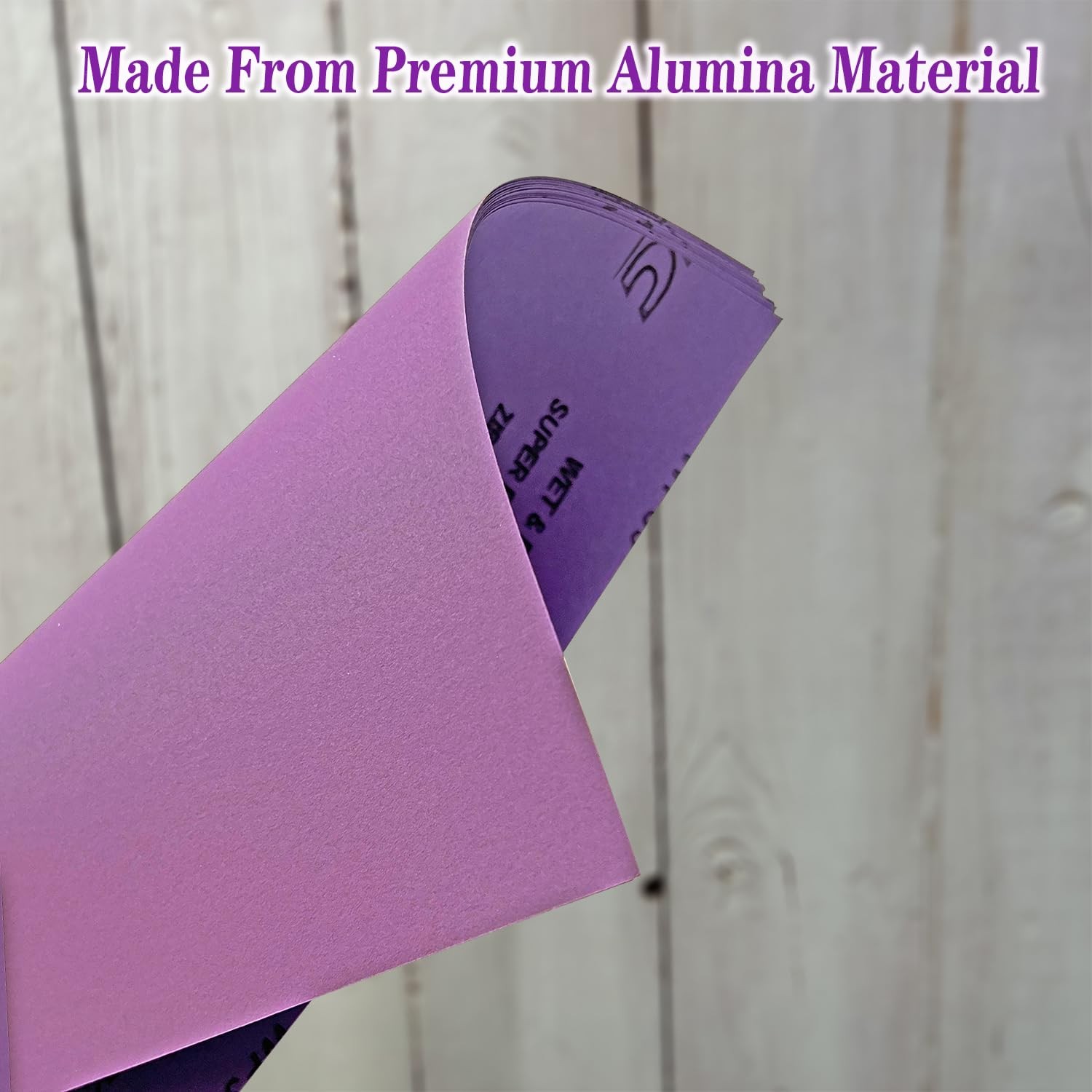 1500 Grit Wet Dry Sandpaper, 9 x 11 Inch (23×28 cm) Sanding 1500, Purple