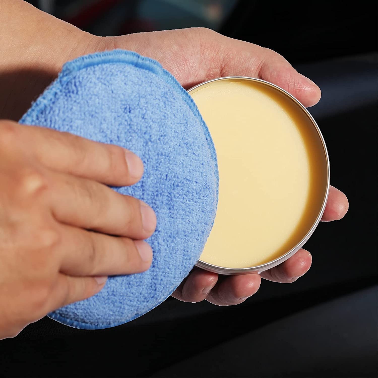 Microfiber Wax Applicator Pads, Car Wax Applicator, Buffing & Detail Polishin…