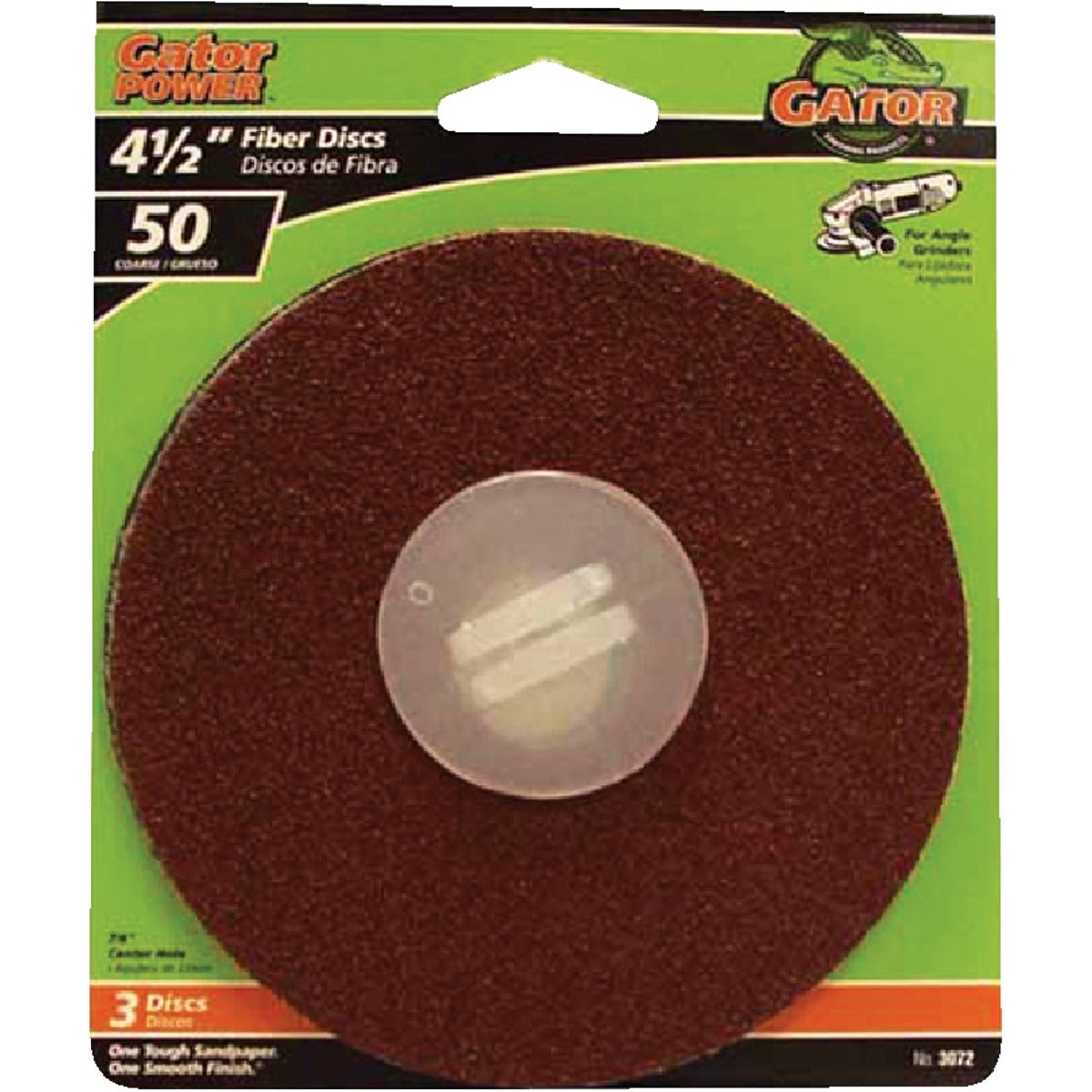 Gator Blade 4-1/2 In. 50 Grit Fiber Disc (3-Pack) 3072 Gator Blade 3072