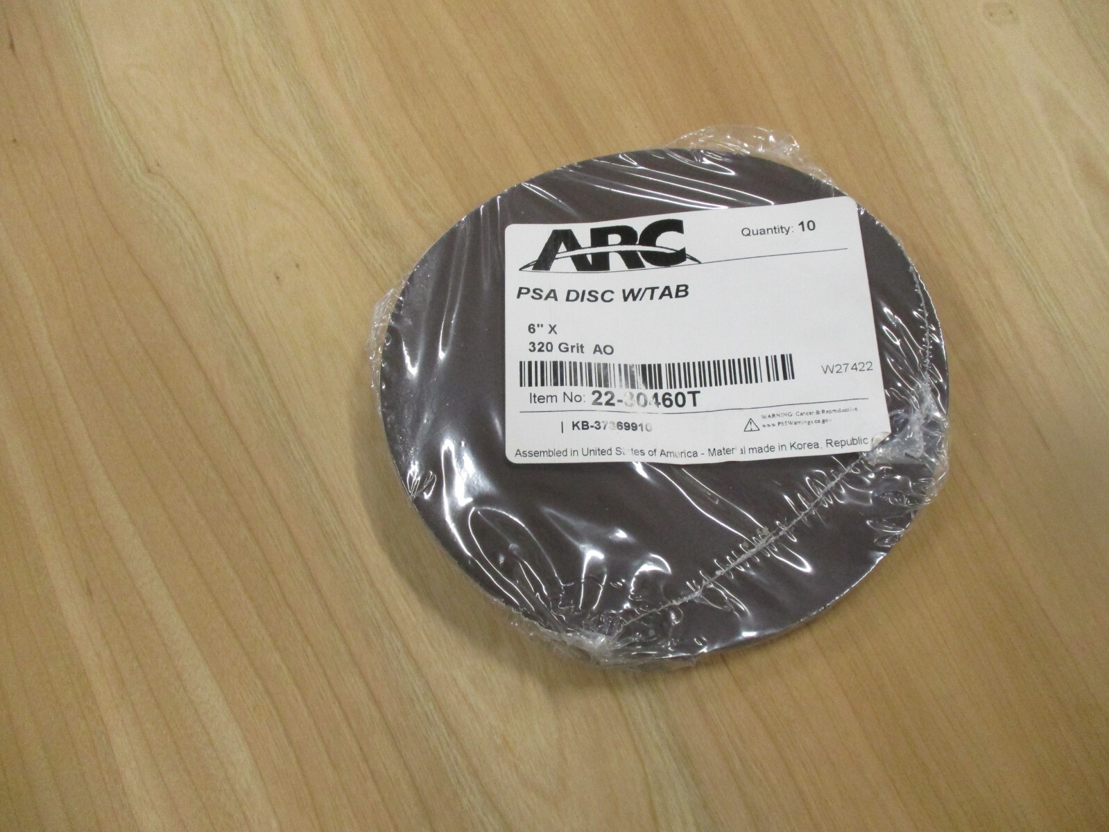ARC 6″ PSA Self Adhesive320 Grit AO Sanding Disc 10 PCS