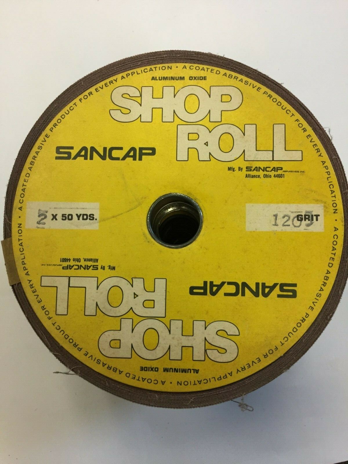 Sancap Aluminum Oxide Shop Roll 2″ X 50 Yard 120 Grit