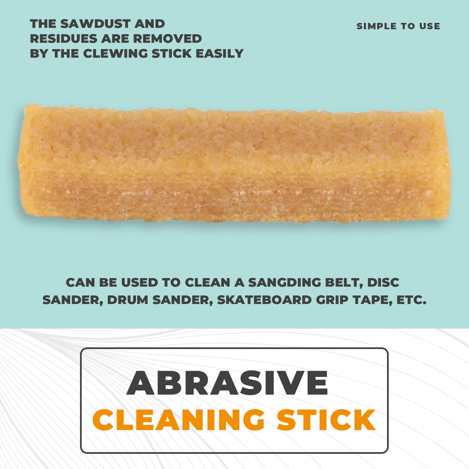 Abrasive Cleaning Glue Stick Sanding Belt Band Drum Cleaner Sandpaper2800