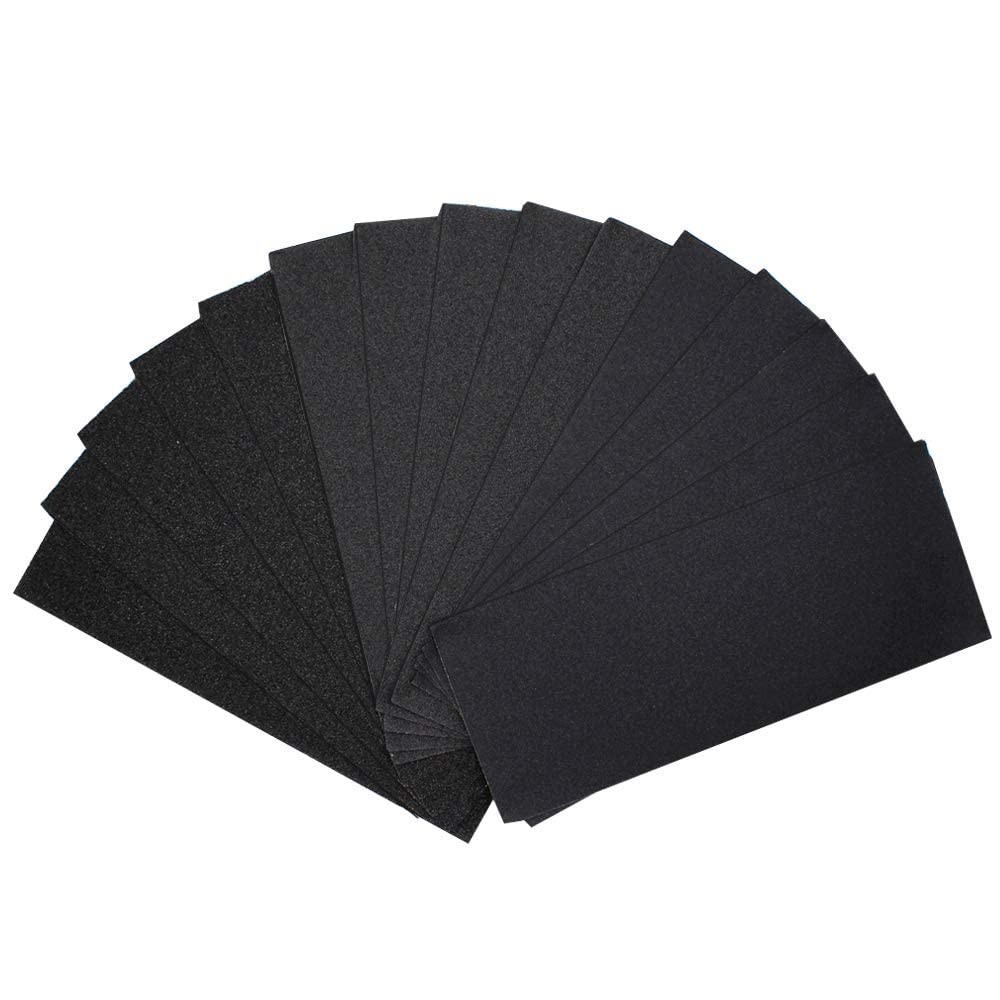 Annietfr 80 Grit 120 grit 220 Assorted 9 x 3.6 inches, Black