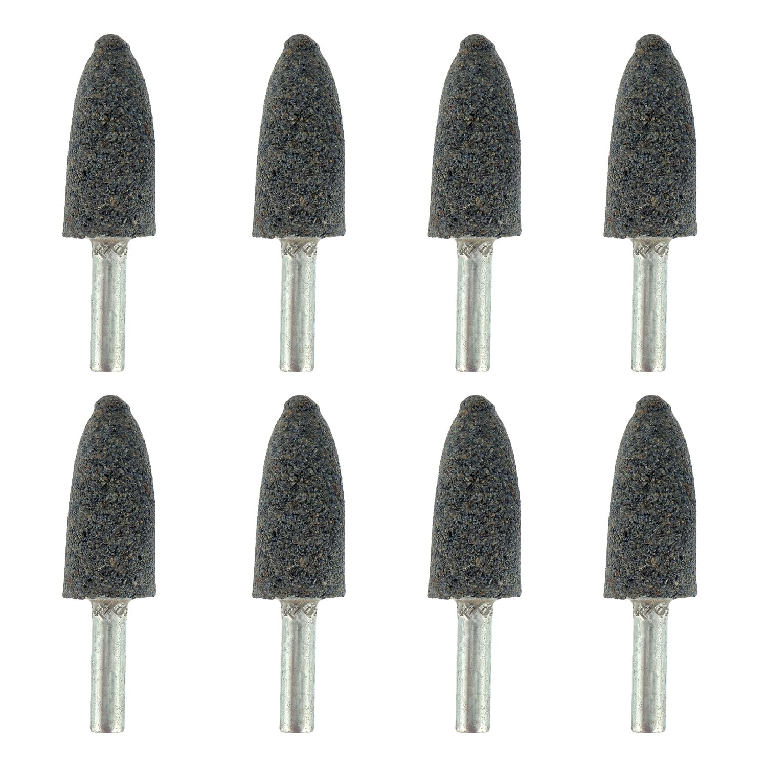 8 Pcs 16 mm Cone Shape Grinding Stone Deburring Ferrous Metals