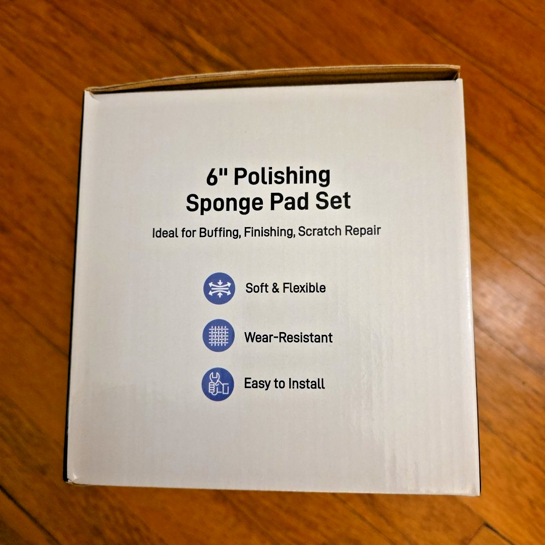 6 Inch Buffing Polishing Pad Kit 9Pc Foam Wool Pads M14 Adapter Backing Plate