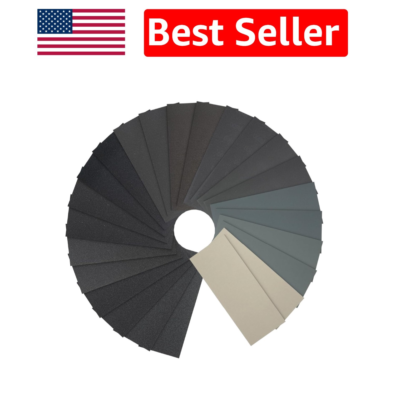 Comprehensive 24-Piece Sandpaper Kit – Perfect for Wood, Metal, and Automotive