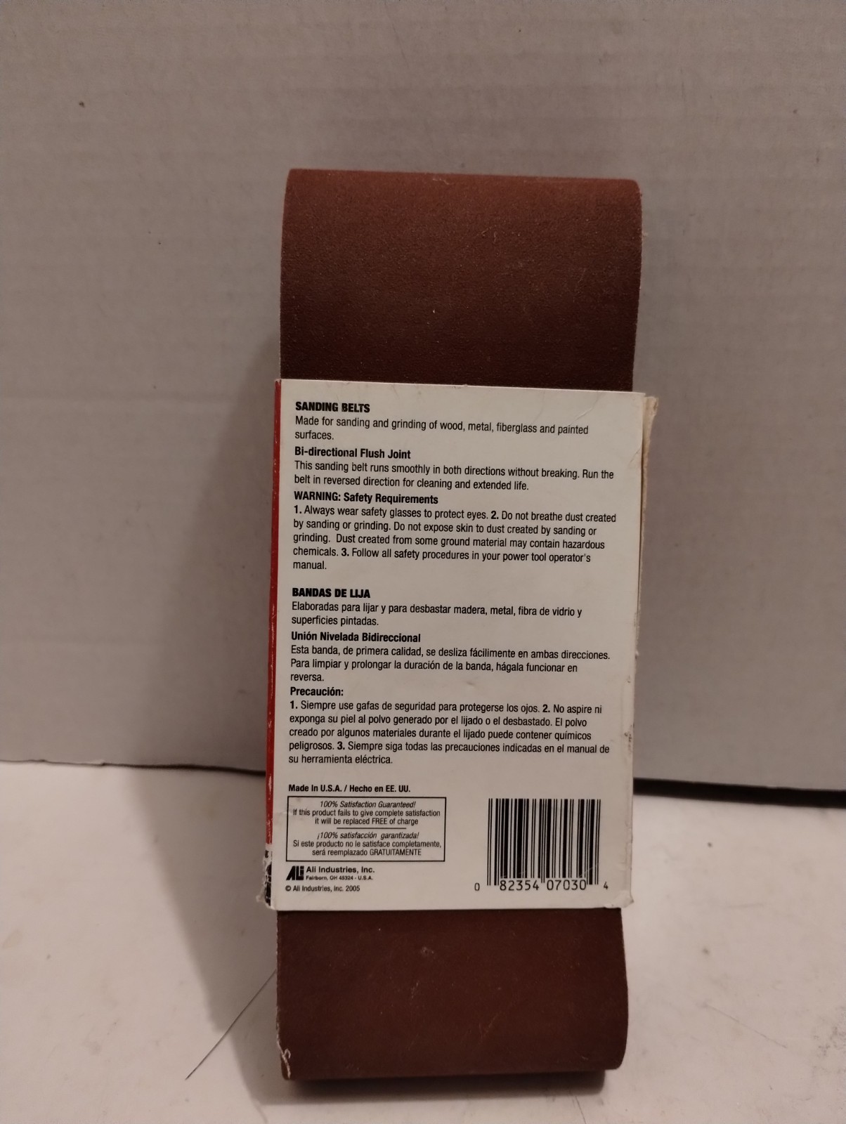 GatorGrit 3″ x 18″ Red Resin Aluminum Oxide Sanding Belts, 120 Grit, 5 Pack