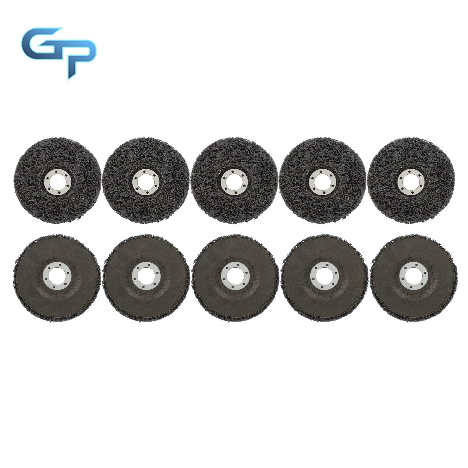 10 Pack 4.5 inch Strip Discs for Angle Grinder Abrasive Wheels Grinding Discs