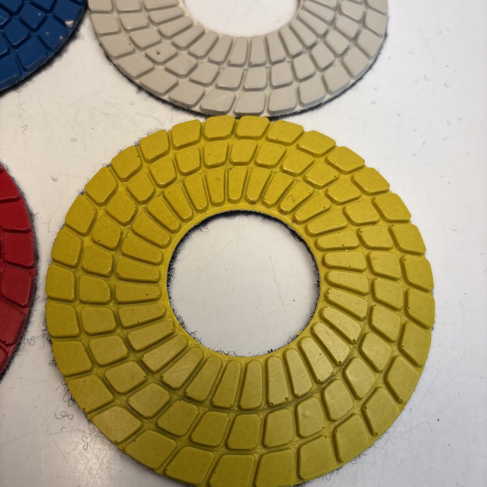 Abrasive Technology Diamond Polishing Pad Set 7 Pc 4” Hook & Loop Unused