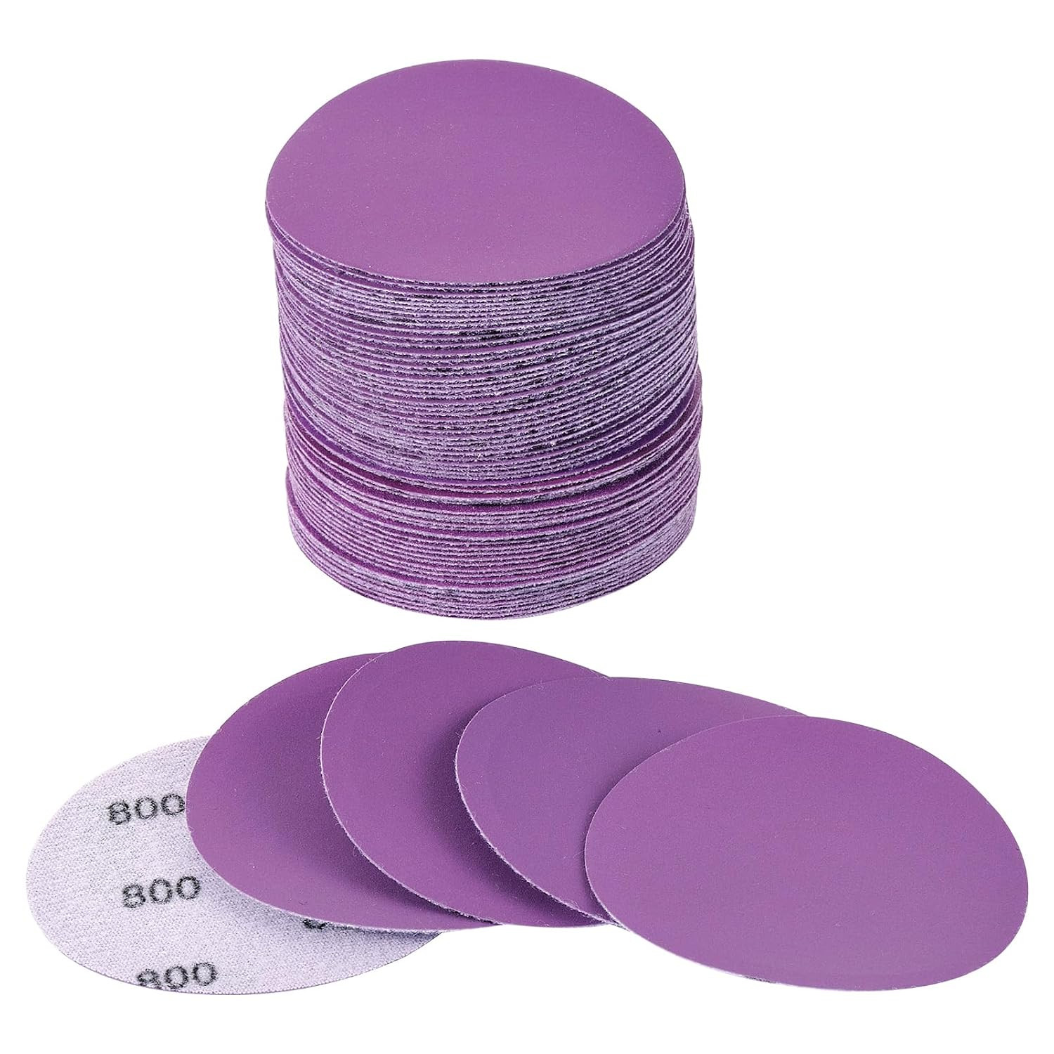 3 Inch Sanding Disc 40Pcs, 800 Grit Sandpaper, Drill Sanding Attachment, Wet Dry