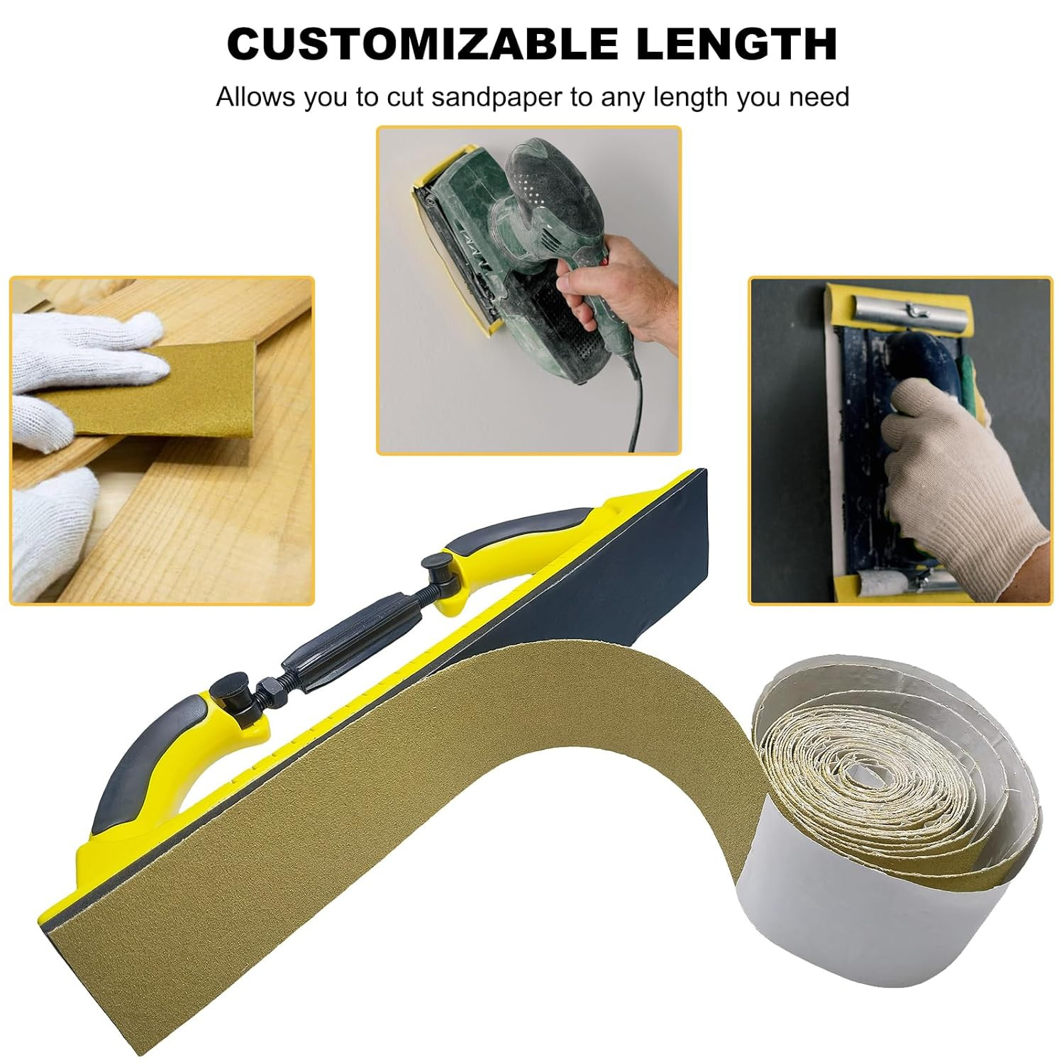 Total 30 Yards 2-3/4″ Wide Continuous Roll Kit – 80, 120, 180, 220, 320, 400
