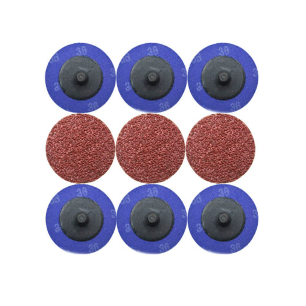 25PCS 3″ Roll Lock Die Grinder Sanding Grinding Discs Quick Change 36 60 80 Grit