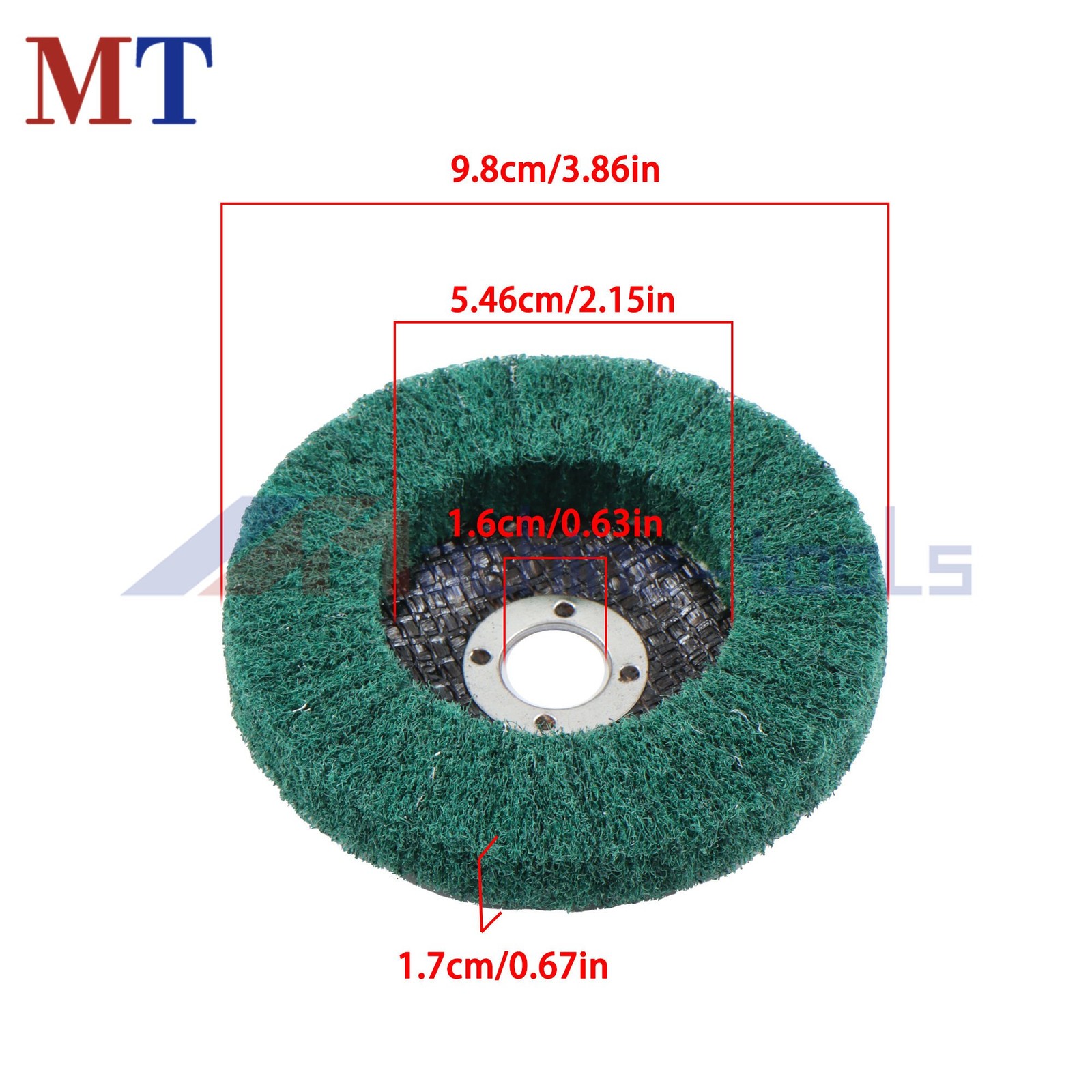 10 Pcs 180 & 320 Grit 4 Inch Scour Flap Discs Scouring Pad Polishing Wheel