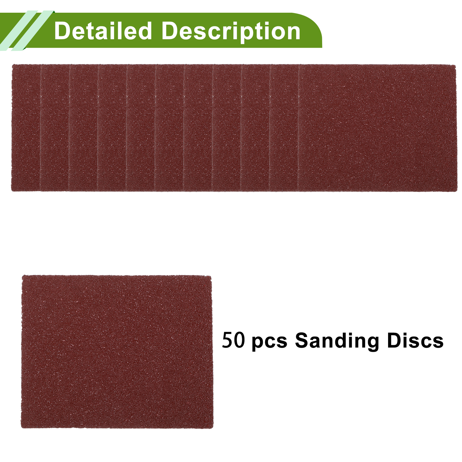 Universal 4.49Inch x 5.51Inch 40 Grit Sanding Discs Aluminum Oxide 50 Pcs