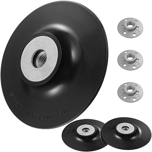 3 Pieces 4-1/2 Inch 14 mm Sanding Disc Backing Pads Replacement Disc Backing Pad