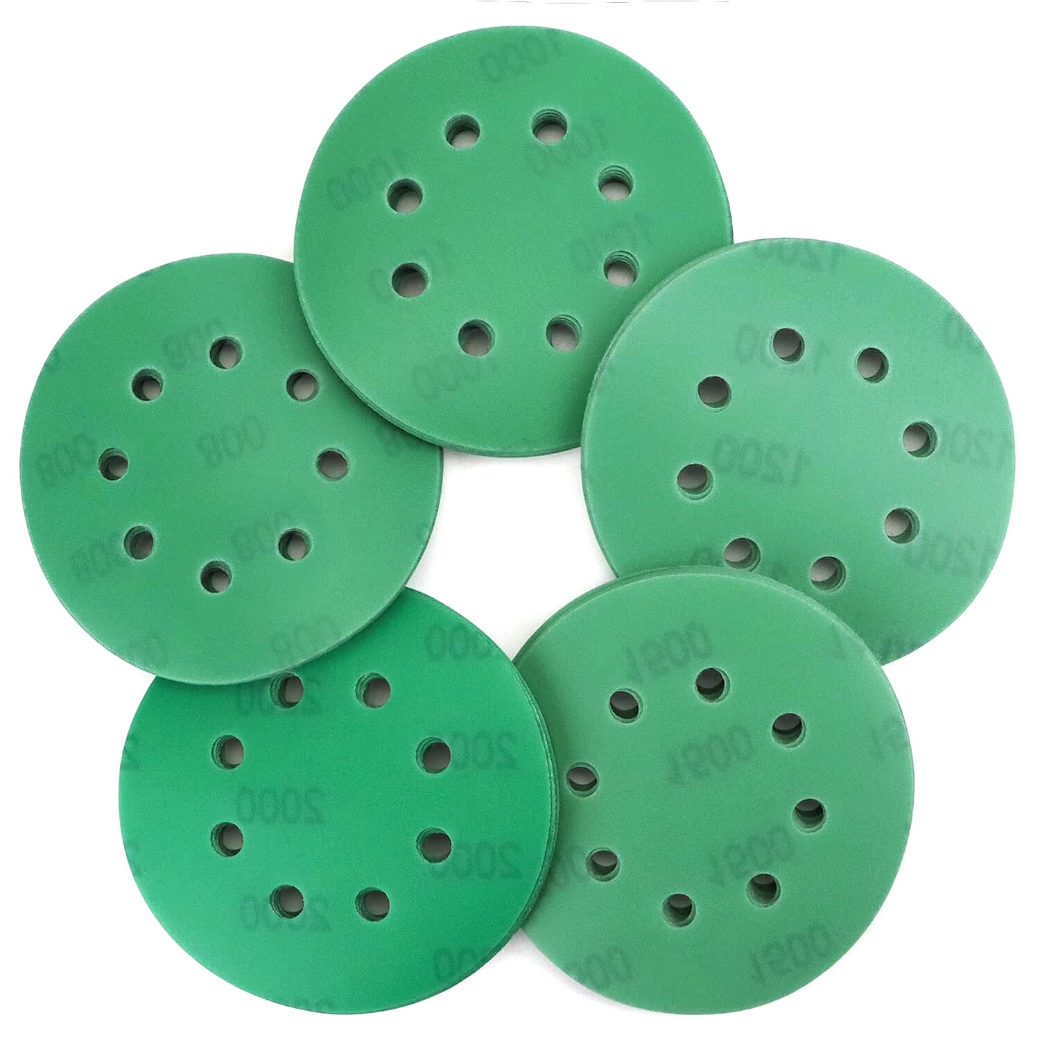 5in Sanding Discs 400-2000 Grit Wet Dry Sandpaper Hook Loop Orbital Sander Paper