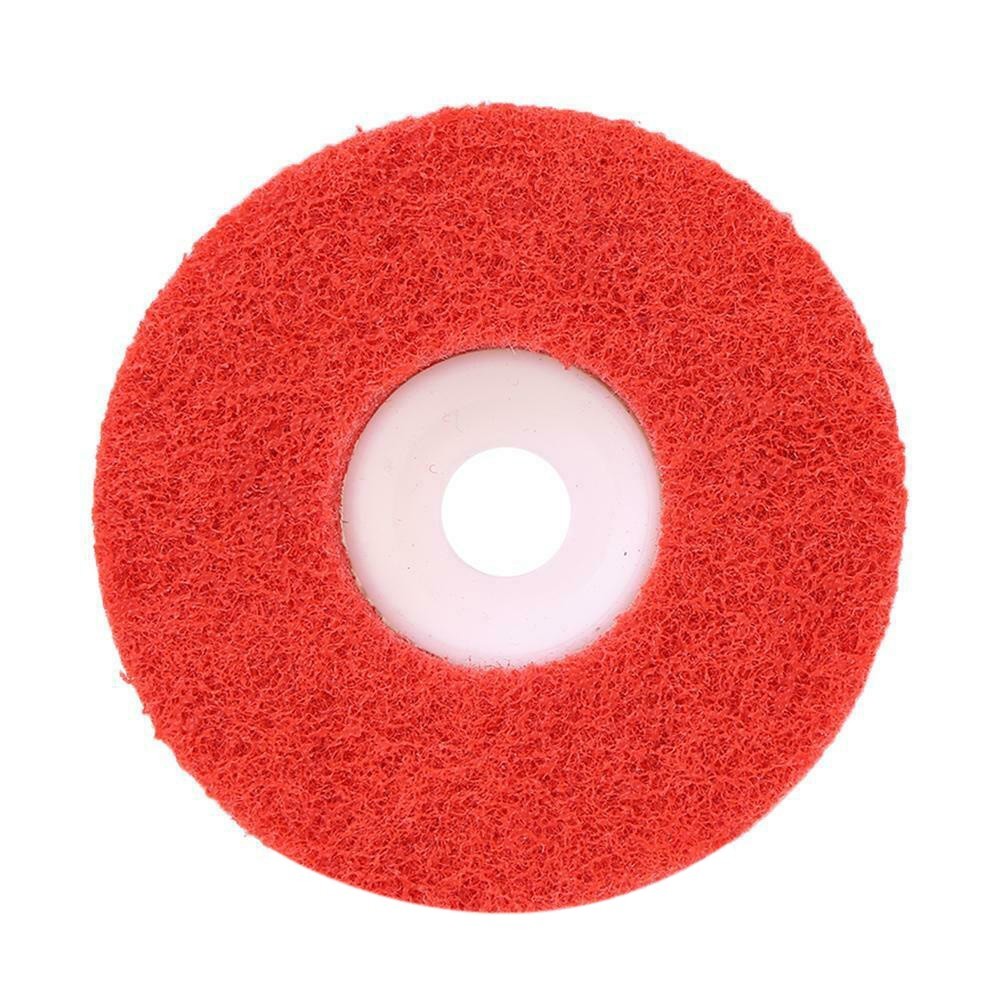 4Inch Red Nylon Fiber Polishing Wheel Flap Discs Abrasive/Disc Metal Polishing