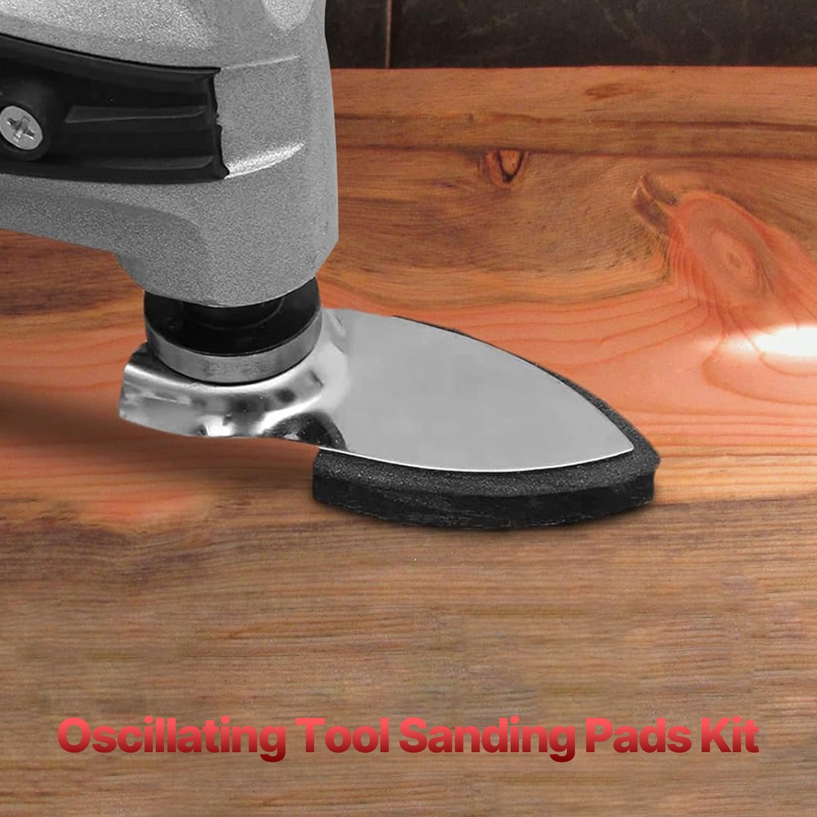 30PCS 40mm Triangular Finger Oscillating Multi Tool With 1 X Sanding Pads Set