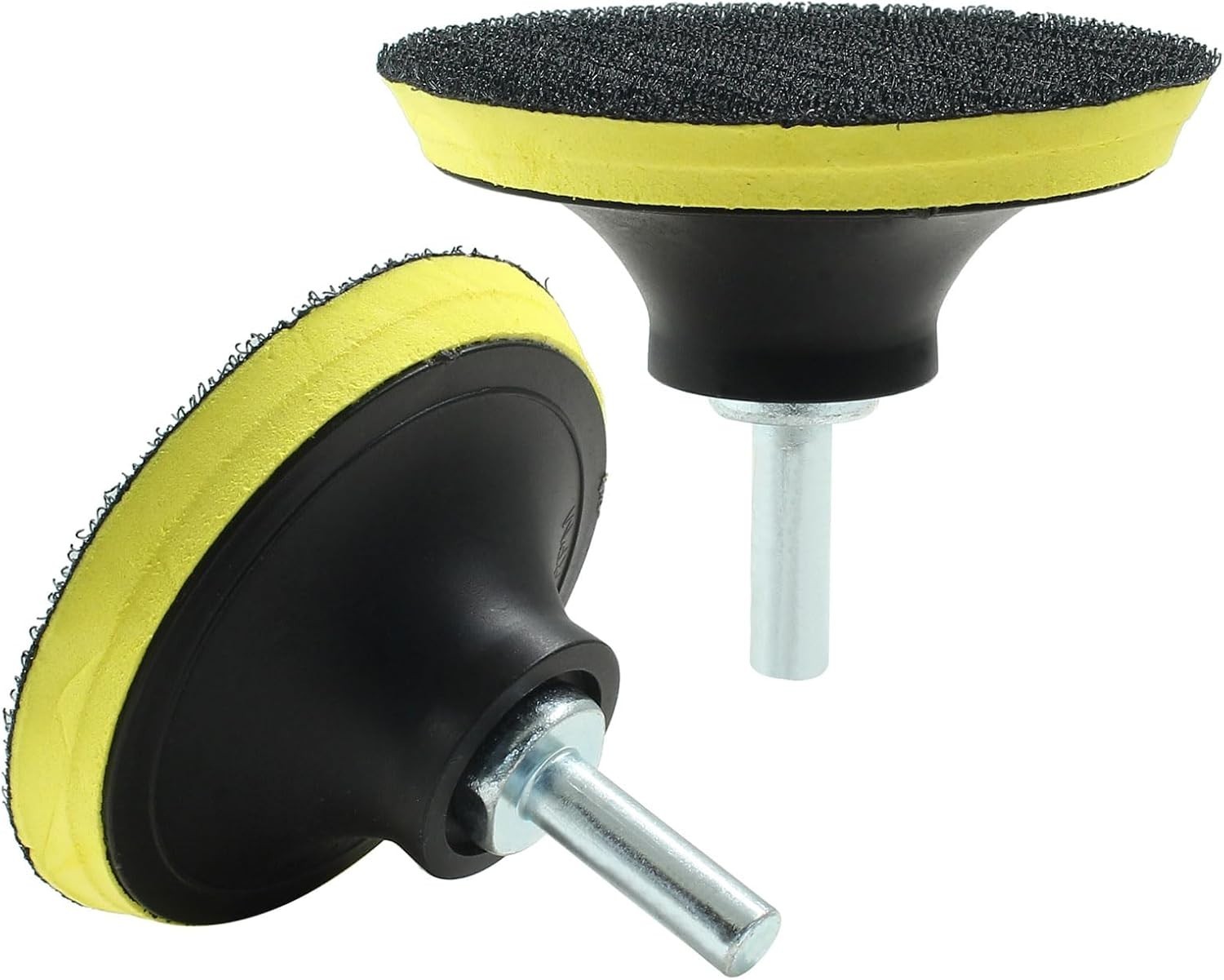 2 Pack 3 Inch Hook and Loop Backing Pads with M10 Thread Drill Adapter, Car O…