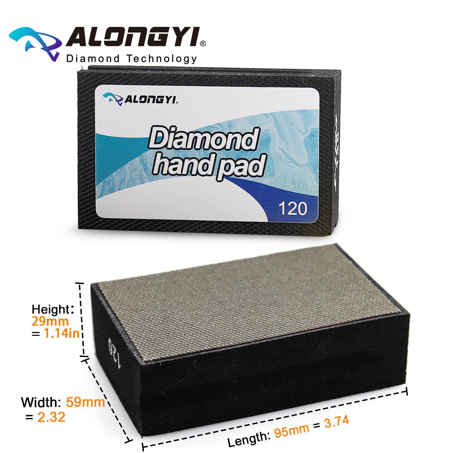 Diamond Hand Polishing Pads Electroplated Sanding Blocks Professional