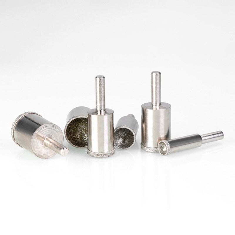 Crude Sand Diamond Burr Grinding Head Cylinder Concave For Bead Shaping 3-25mm