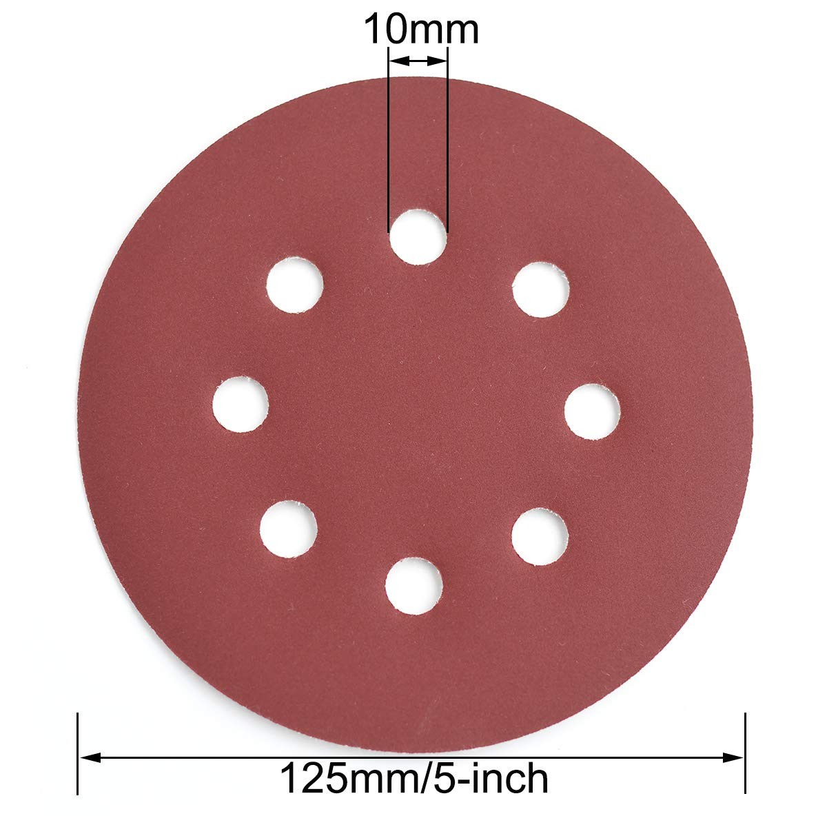 5-Inch 8-Hole Sanding Discs 600/800/1000/1200/1500/2000 Grit 60-Pack for Sander