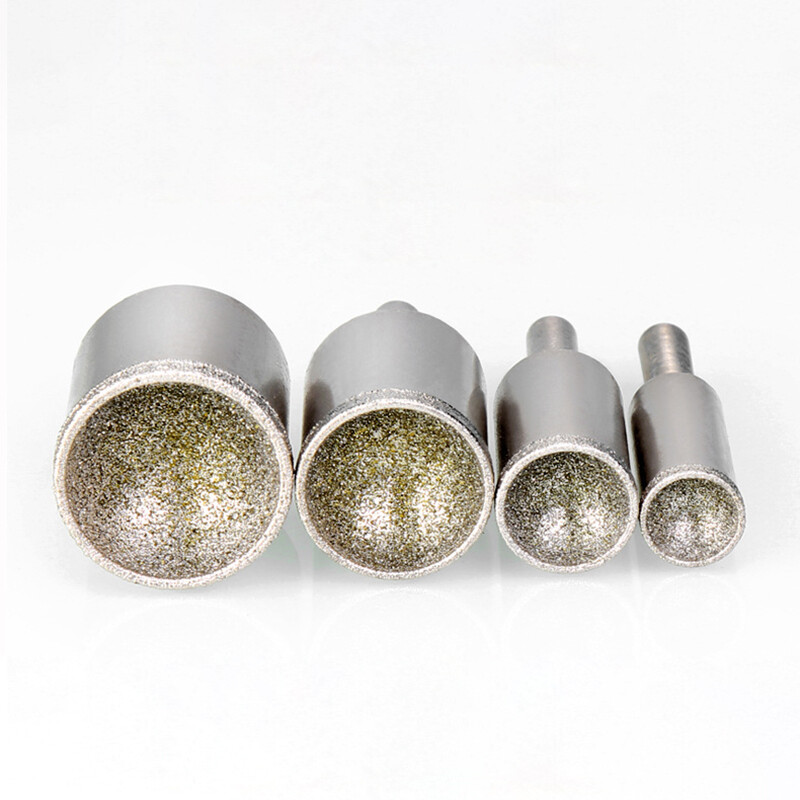 Crude Sand Diamond Burr Grinding Head Cylinder Concave For Bead Shaping 3-25mm
