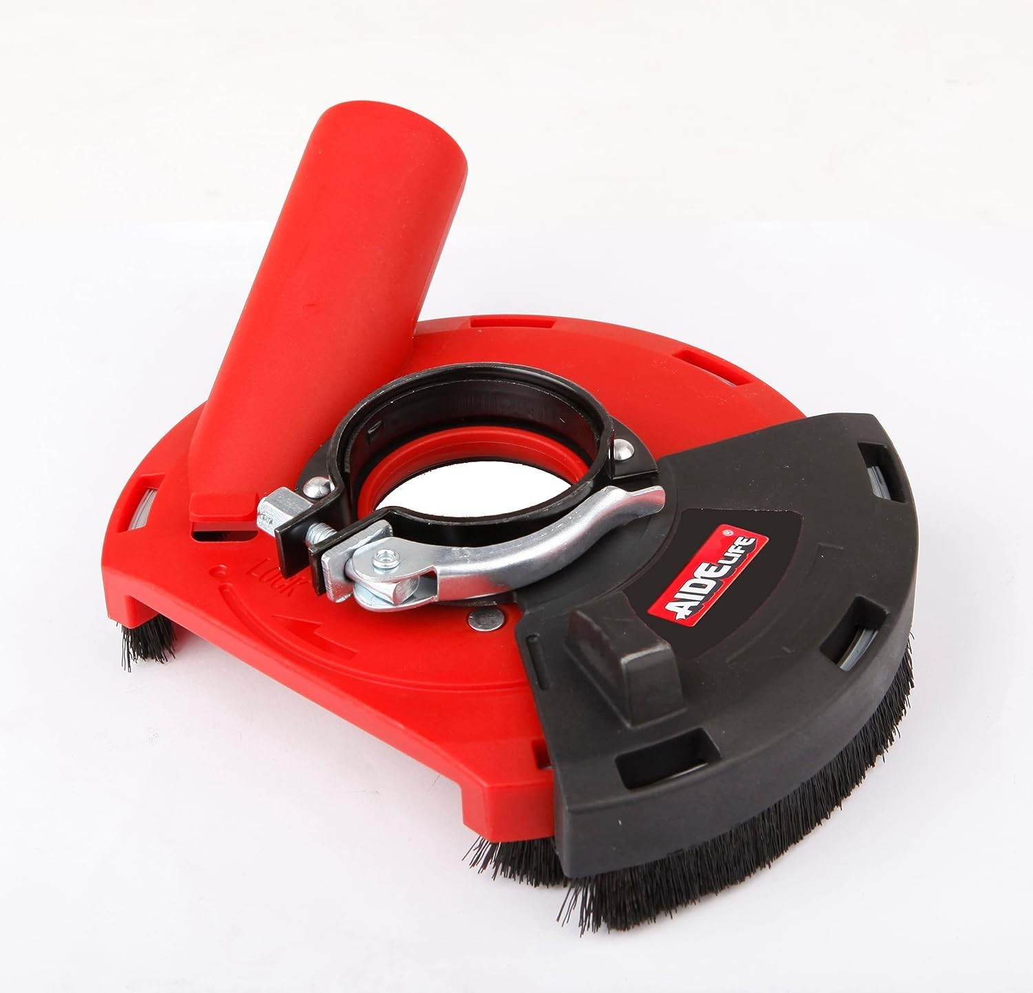 Red Dust Shroud for Angle Grinders (115mm/125mm) – Enhanced Grinding Safety