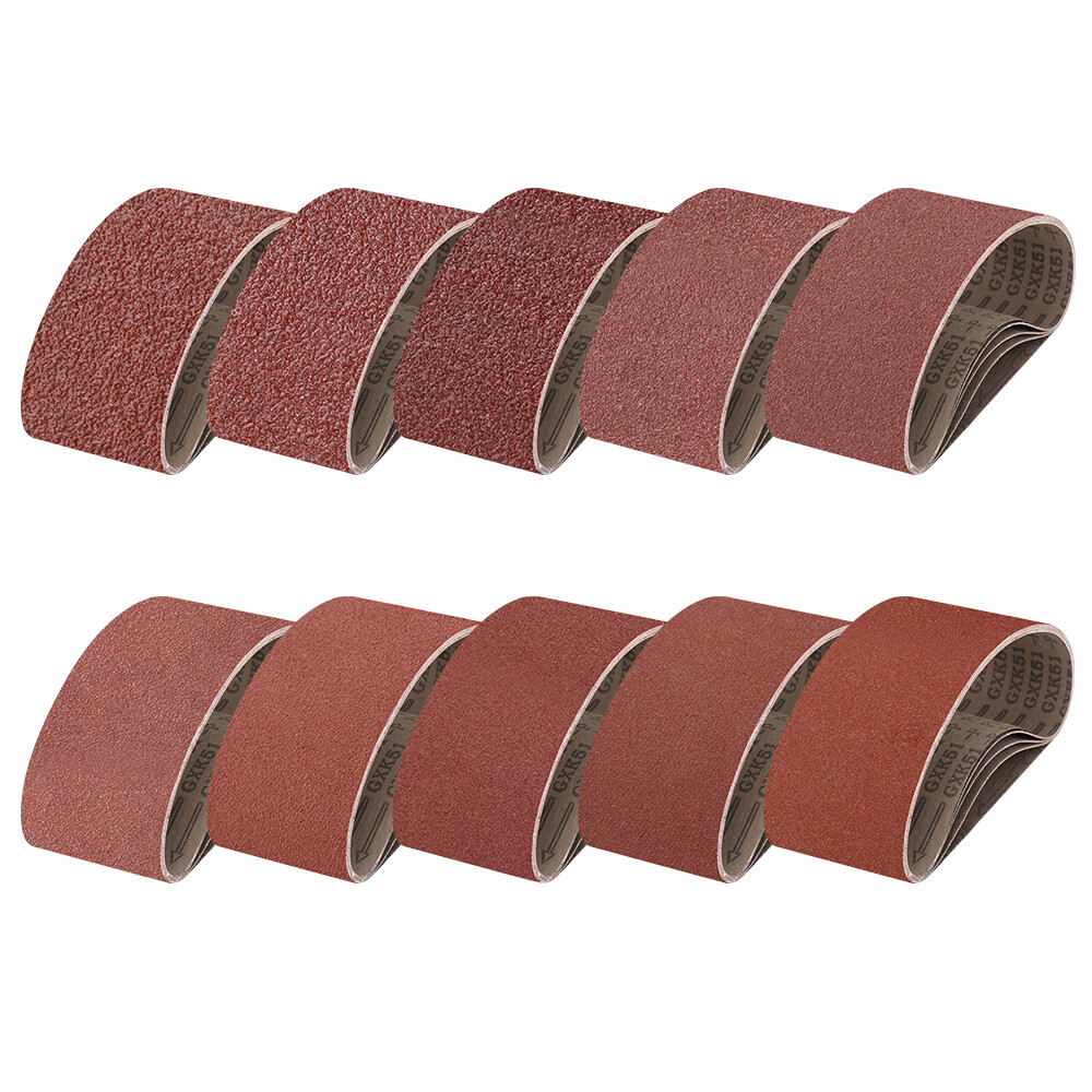 4 x 24/36 inch Sanding Belts 40-400 Grit Aluminum Oxide Belt Sander for Wood 5pc