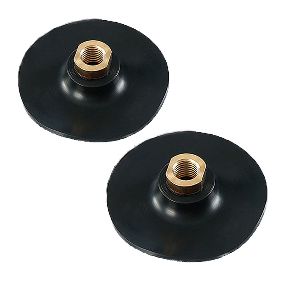 Hook and Loop Backer Pads,4 inch Hook and Loop Backing Pad for Grinder (2pcs-4″-