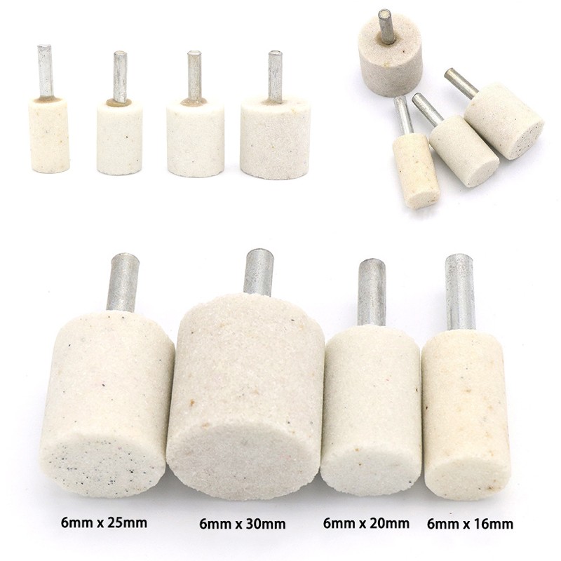 16/20/25/30mm Mounted Grinding Stone Abrasive Wheel 6mm Shank For Drill Grinder