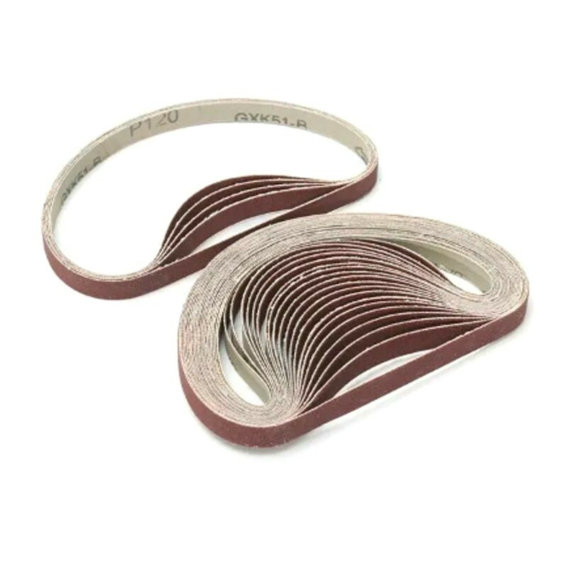 10pcs 520*20mm Grit 40/60/80/120/240/400 Abrasive Belt For Sanding Adapter Tool