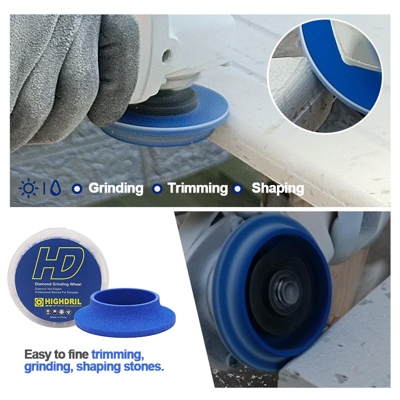 2pcs 3-3/8″ 15mm Diamond Grinding Wheel Sanding Trimming Granite Marble Ceramic