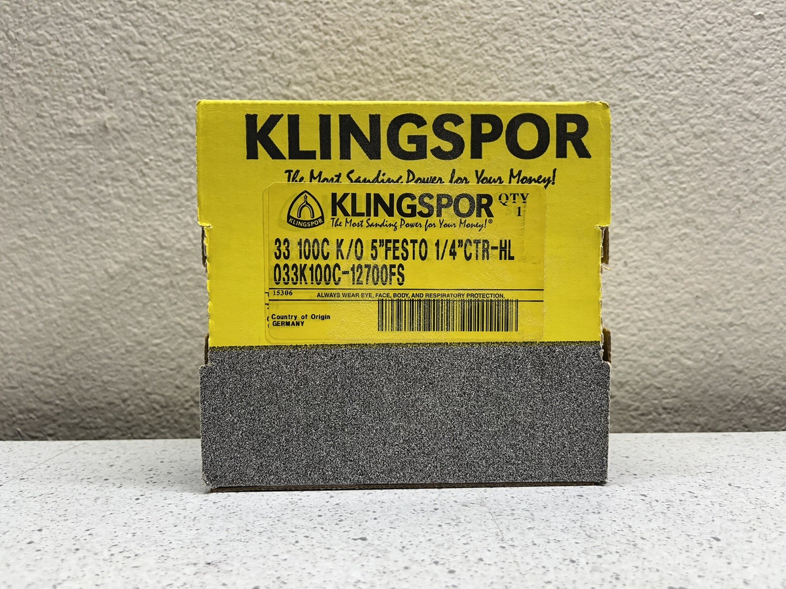 Klingspor Sanding Discs 100 Count 5″ Festo 1/4″ CTR-HL 033K100C-12700FS