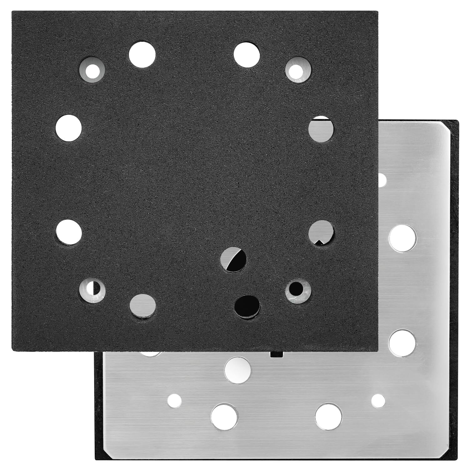 2pack 1/4″ Sheet 8 Hole Stick Square Sanding Backing Plate Replacement Sander Pa