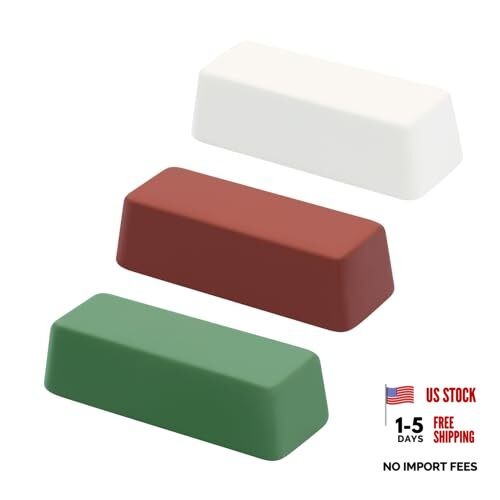 Mini Buffing Polishing Cutting 4 Oz. – Green Fine/White Medium/Red Coarse 3