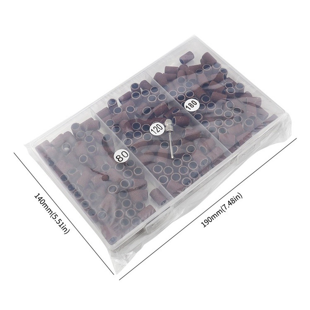 Nail Drill Sanding Bands 75 Pcs 80 120 180 Grit Resin Abrasive for Manicure Use