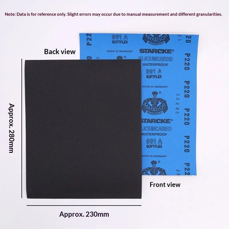 Matador Abrasive Wet or Dry Sandpaper 30 Sheet 7000 Grit 9″x11″ Silicon Carbide