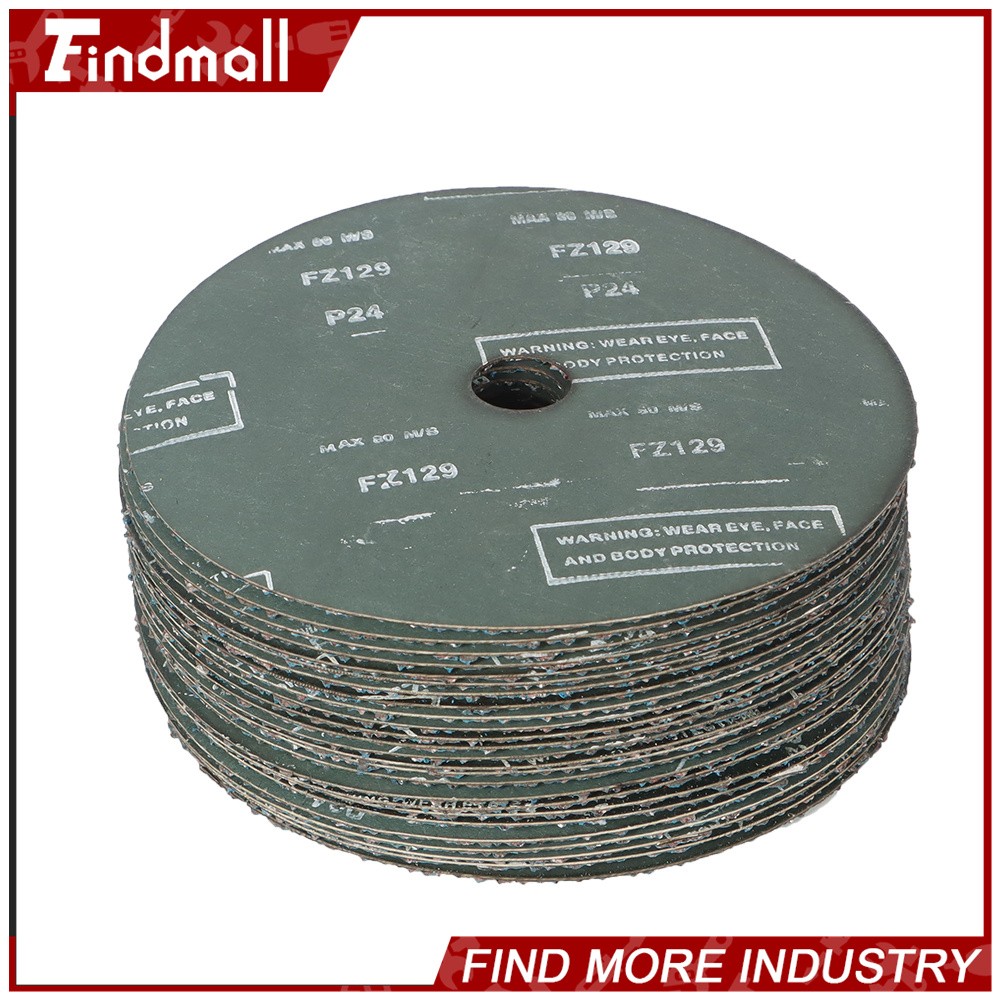Findmall 25Pcs 24 Grit & 36 Grit Zirconia Resin Fiber Grinding And Sanding Discs