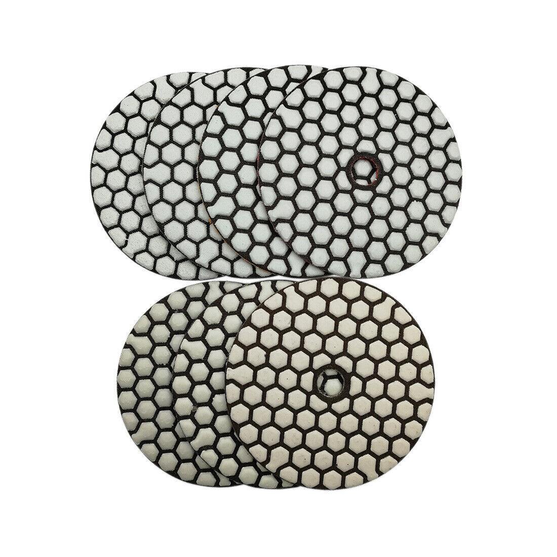 7pcs 4″/100mm Diamond Dry Sanding Disc Flexible Polishing Pads For Granite