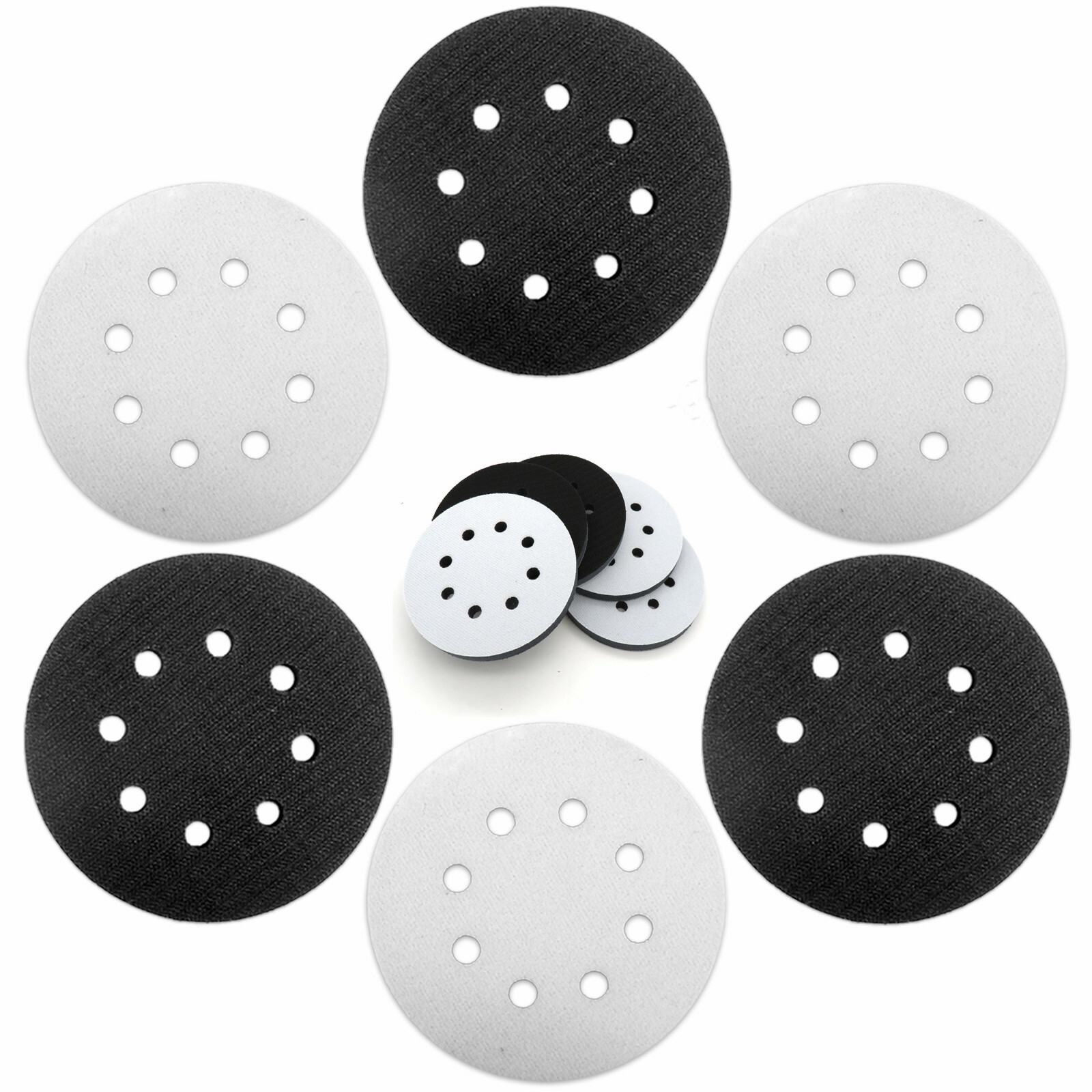 5 Inch (127mm) Interface Pad Hook and Loop Soft Sponge Cushion Buffing Pads