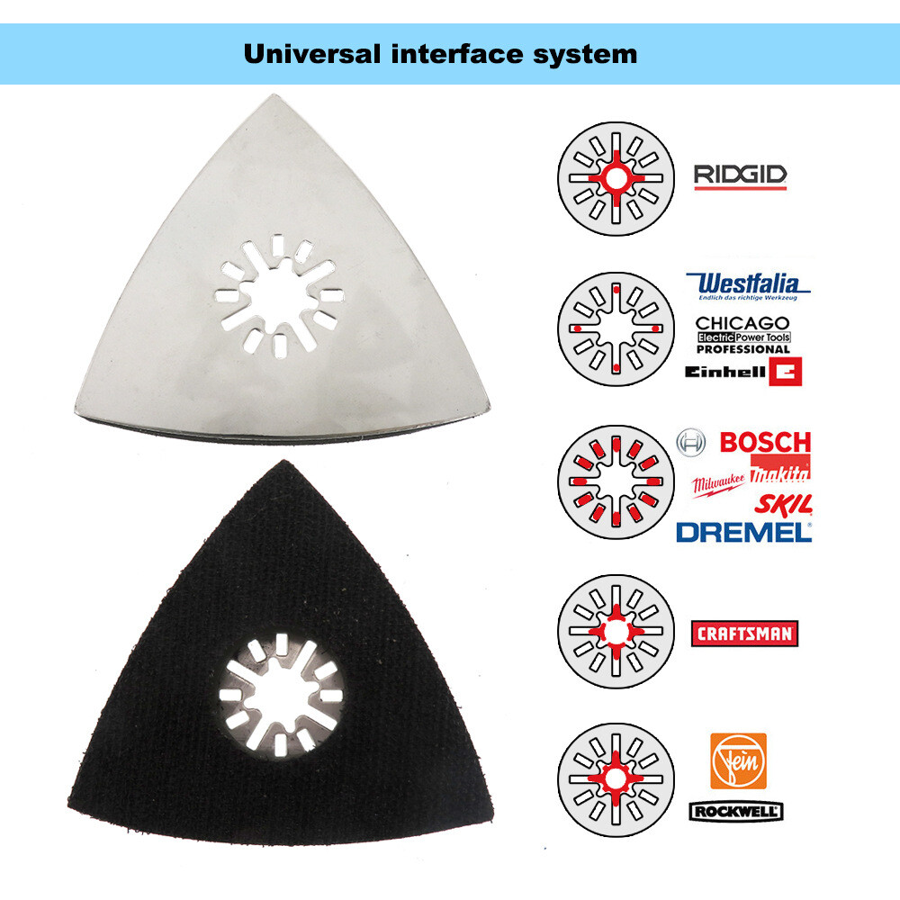 80mm Sanding Pad MultiTool Triangle Backing Pad Sander Attachment Pad Hook Loop