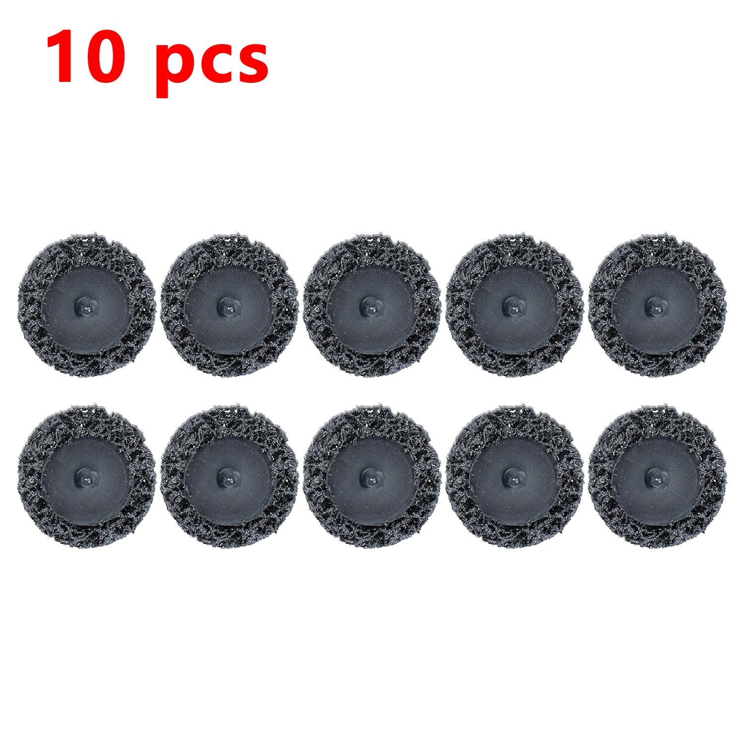 10 Pcs 2″ Black Diamond Sanding Discs Set Quick Change for Rust Paint Removal